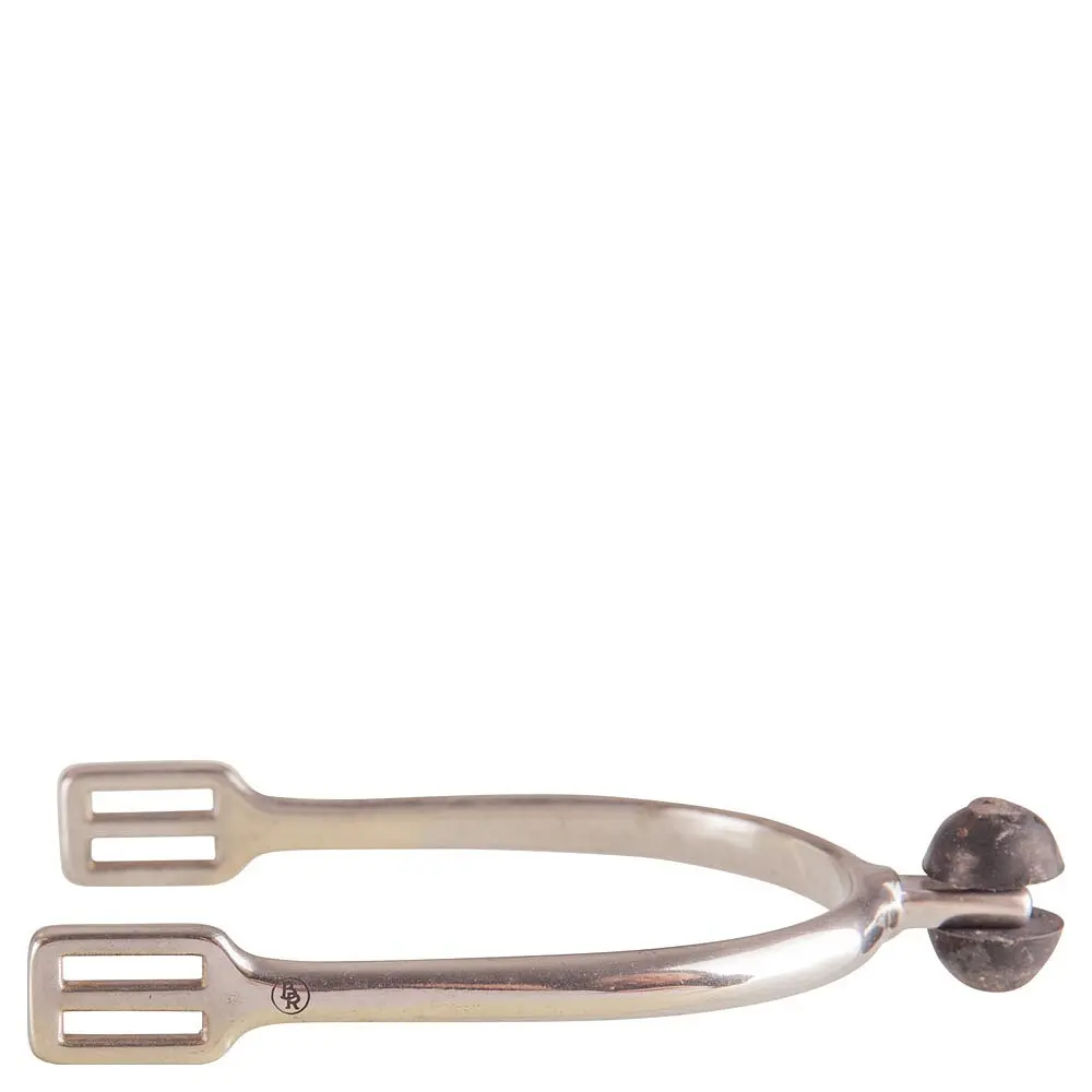 Br Equitation Argenté Impuls.a Stainless Steel Riding Spur/Rubber Roller