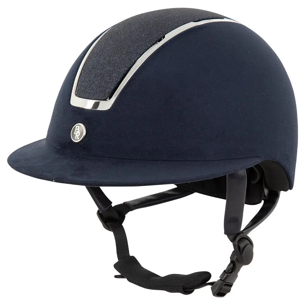 Casque d'équitation BR Equitation Omega Microfibre Glitter