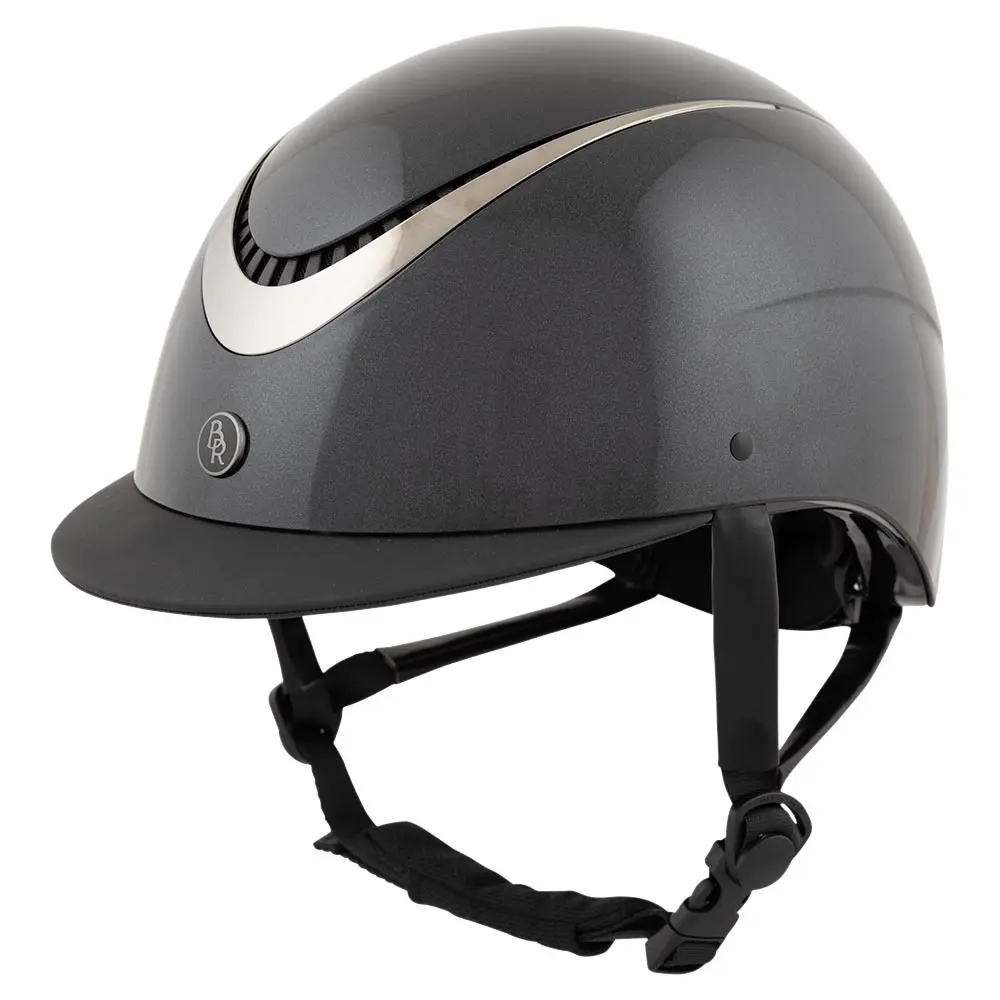 Casque d'équitation visière standard BR Equitation Thêta Glossy