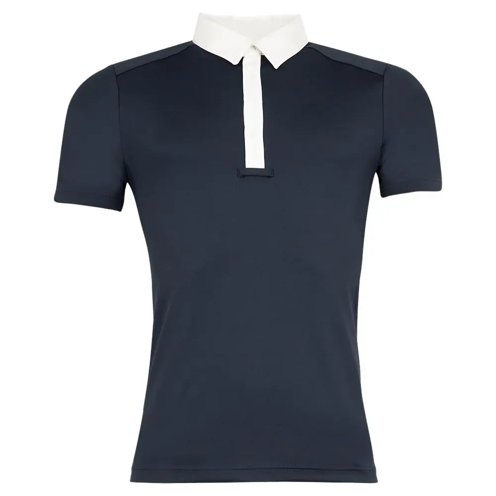 Br Equitation Men's Noir Competition Riding Polo Shirt Toga