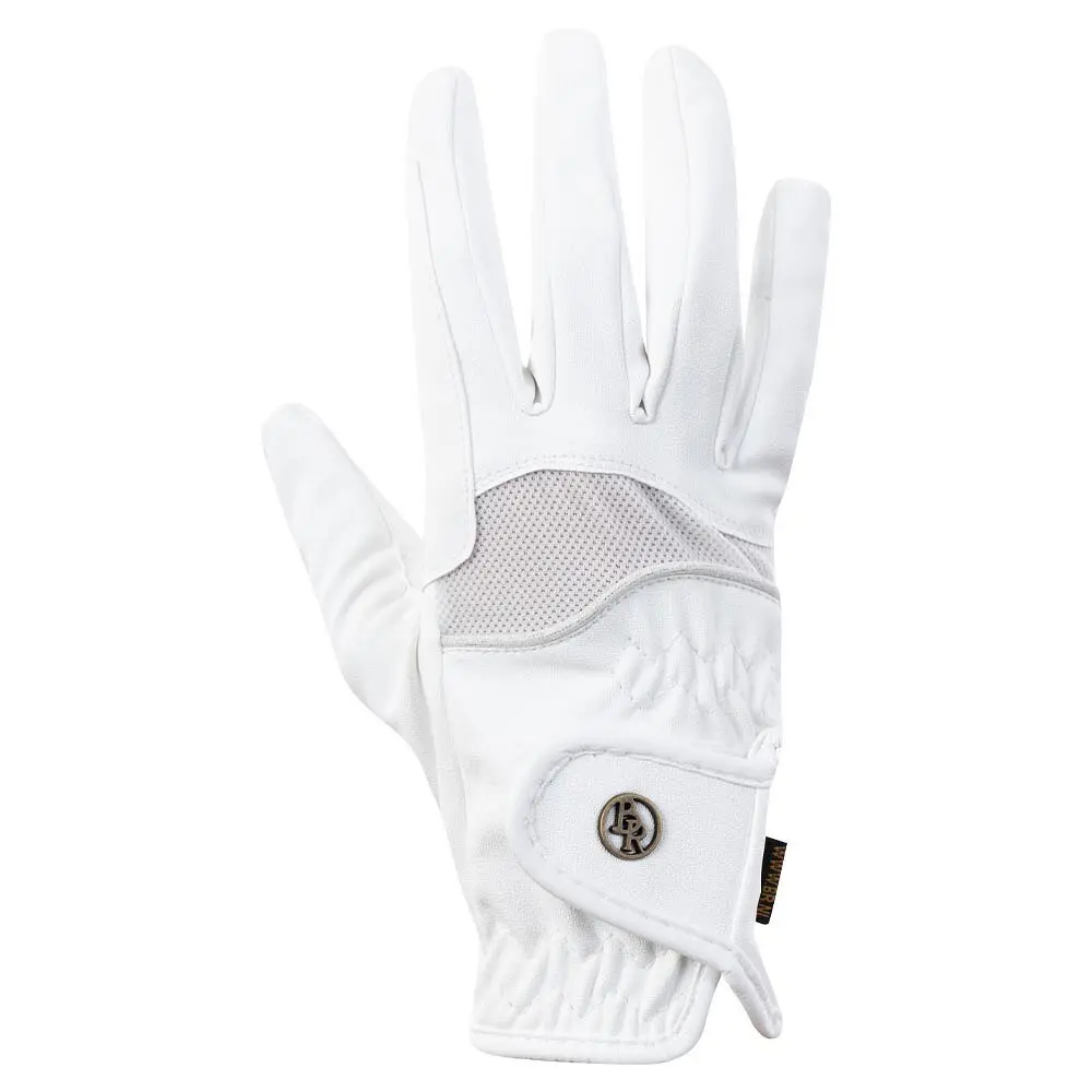 Br Equitation Blanc Leather Riding Gloves Stork