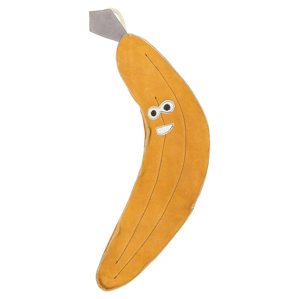 Br Equitation Orange Banana-Shaped Leather Plush