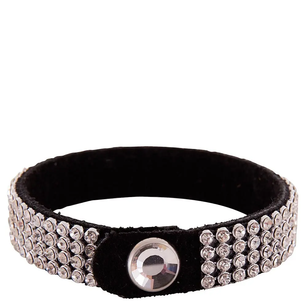 Comparer les prix de Bracelet cristallisé avec bouton strass femme BR Equitation