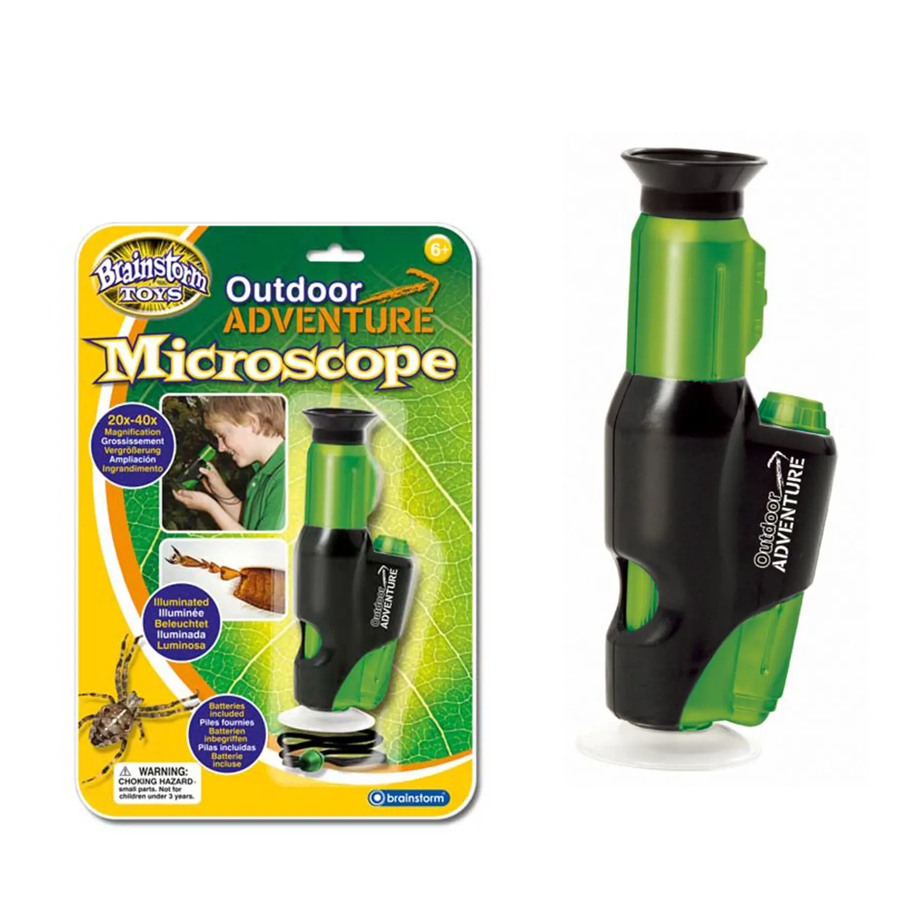 5060122731386 - Luminous Adventure Portable Microscope Brainstorm Toys