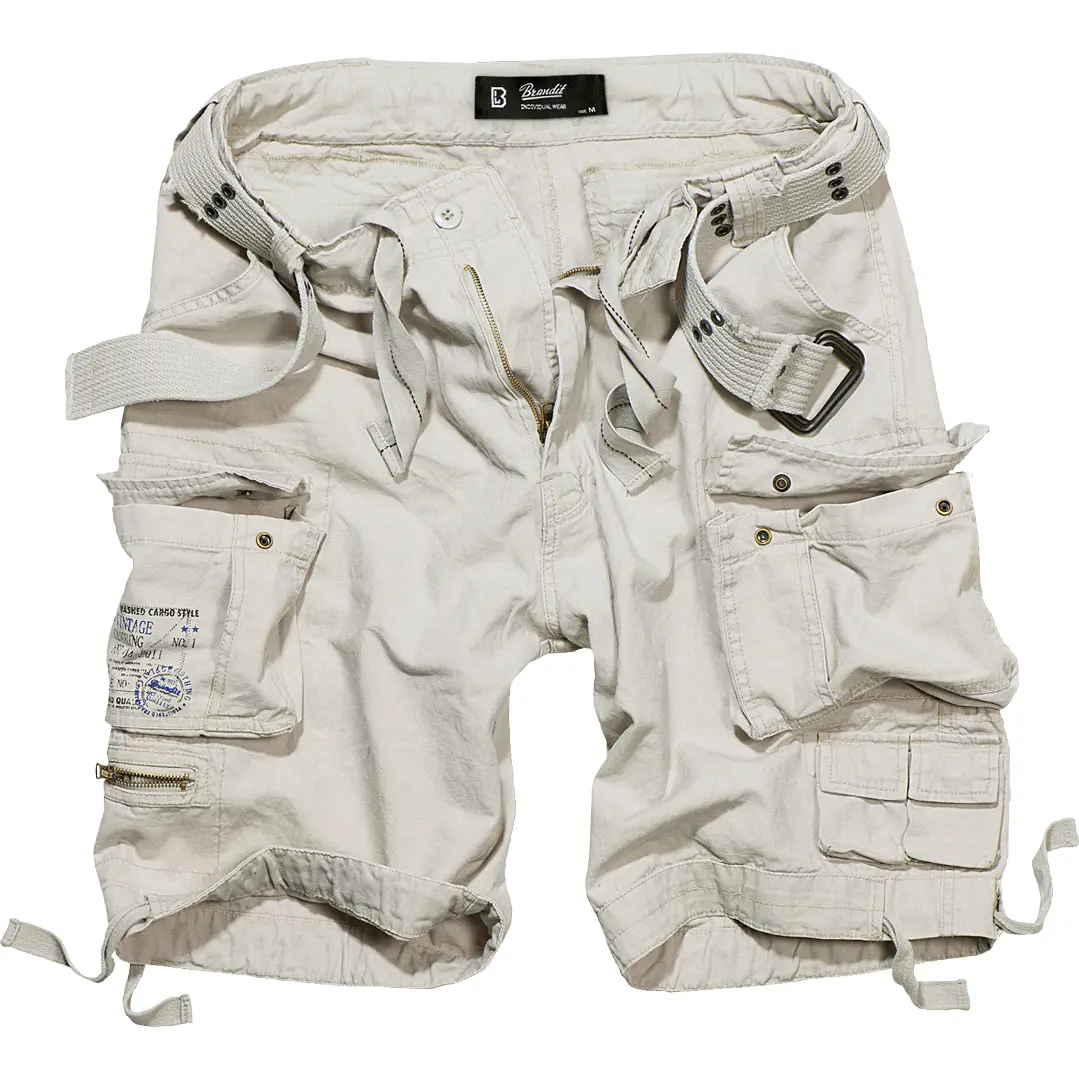 4051773003923 - Shorts SAVAGE VINTAGE CARGO SHORTS BD2001 White
