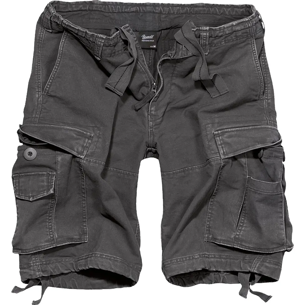 4051773001608 - Vintage Classic Shorts - Schwarz Grau - M - unisex 4051773001608 - Vintage Classic Shorts - Schwarz Grau - M - unisex