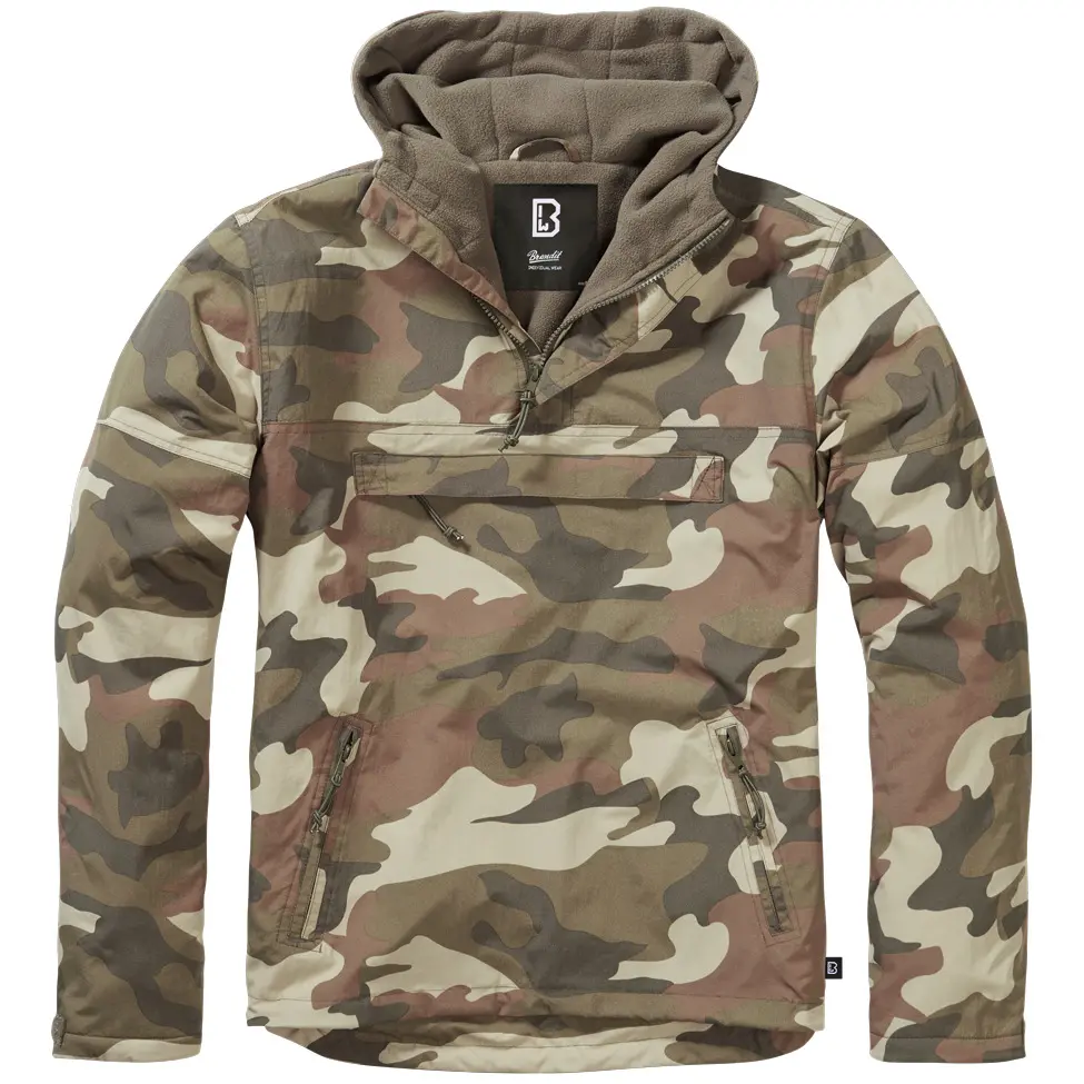 4051773061138 - Jacke FLEECE PULL OVER WINDBREAKER BD3001 Wood Camo 4051773061138 - Jacke FLEECE PULL OVER WINDBREAKER BD3001 Wood Camo
