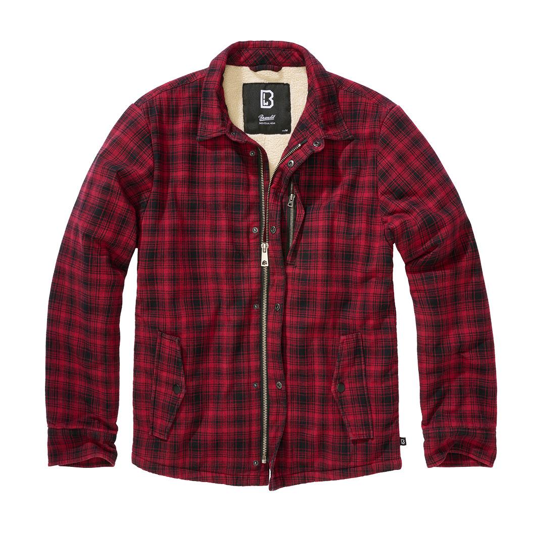 4051773209585 - Classic Sherpa Jacket Übergangsjacke rot schwarz in XL