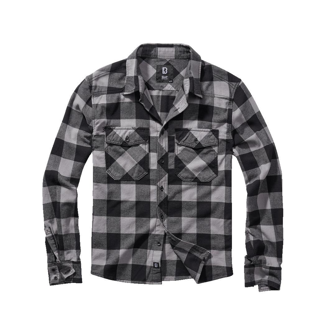 4051773127421 - Checkshirt Flanellhemd schwarz charcoal in 5XL