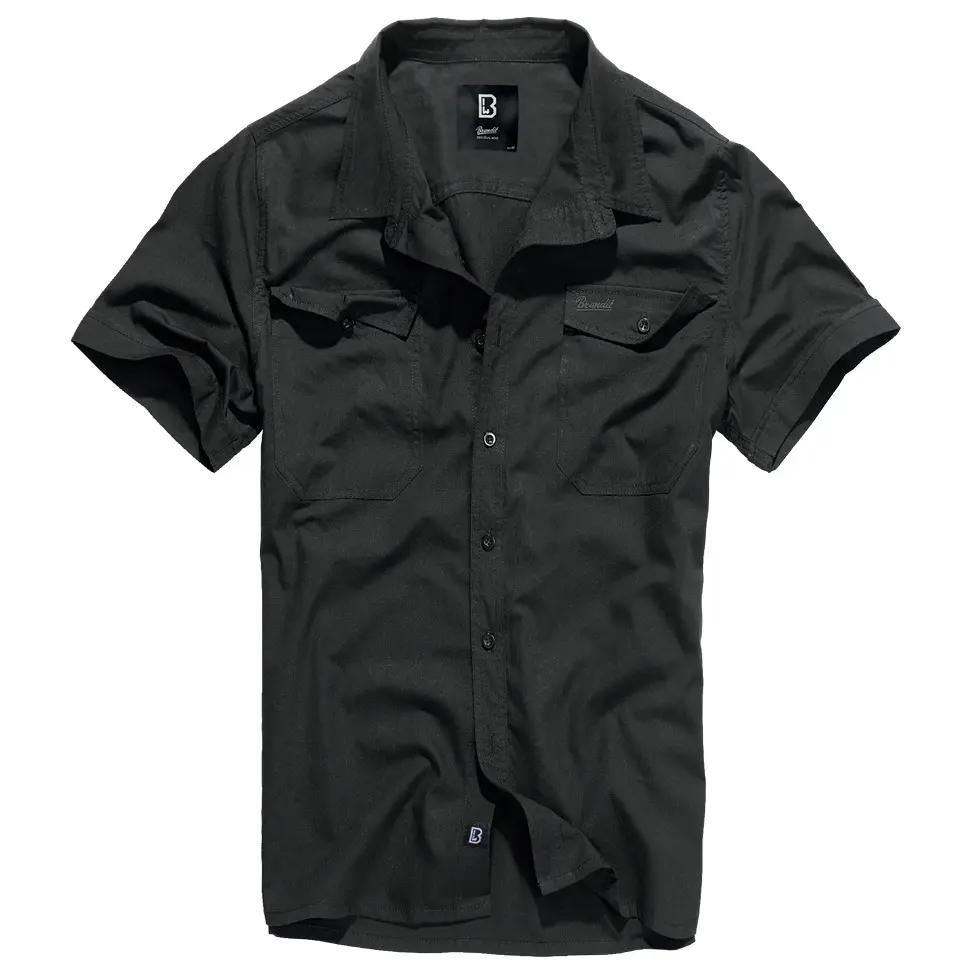4051773017555 - Herrenhemd Roadstar Shirt Kurzarm Schwarz S 4051773017555 - Herrenhemd Roadstar Shirt Kurzarm Schwarz S