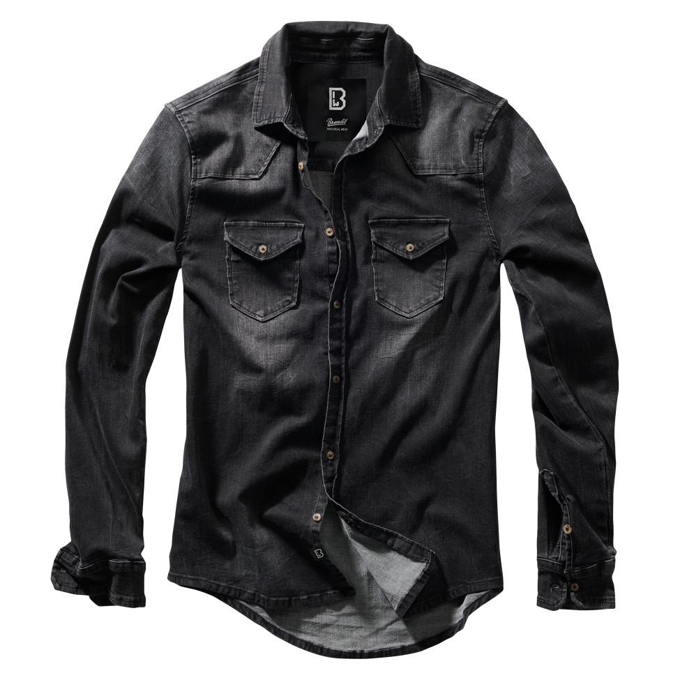 4051773090442 - Riley Denimshirt Jeanshemd schwarz in S