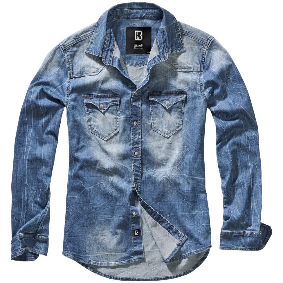 4051773075579 - Hemd RILEY DENIM SHIRT BD4020 Blue Washed