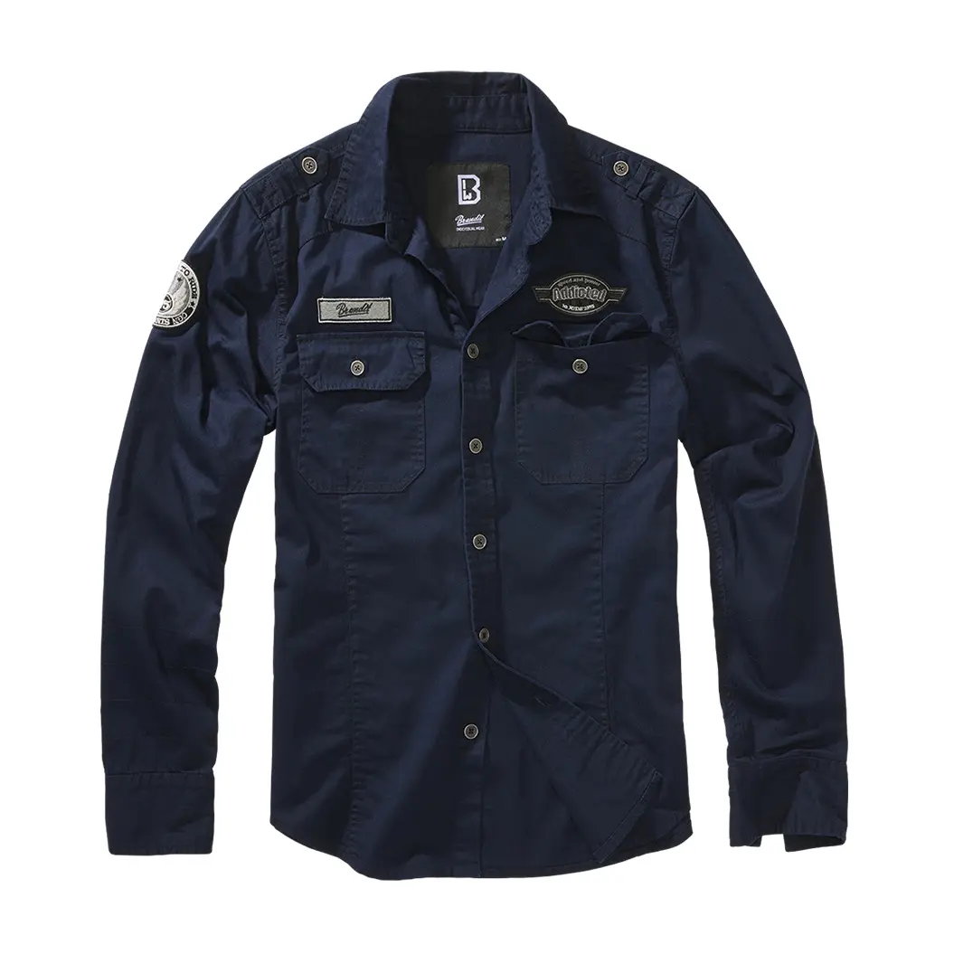 4051773180747 - Luis Shirt Longsleeve Langarmhemd navy in S