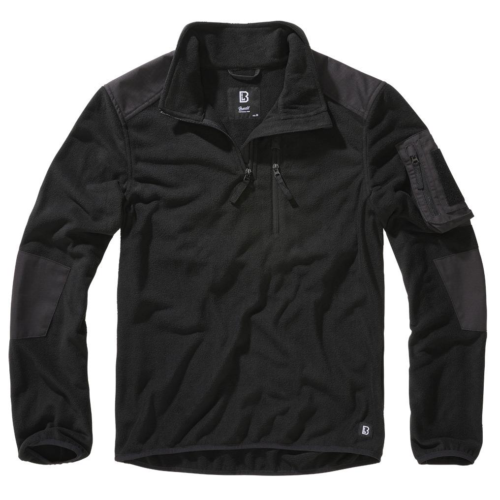 4051773180495 - Fleece Troyer Ripstop Sweatshirt schwarz in 3XL 4051773180495 - Fleece Troyer Ripstop Sweatshirt schwarz in 3XL