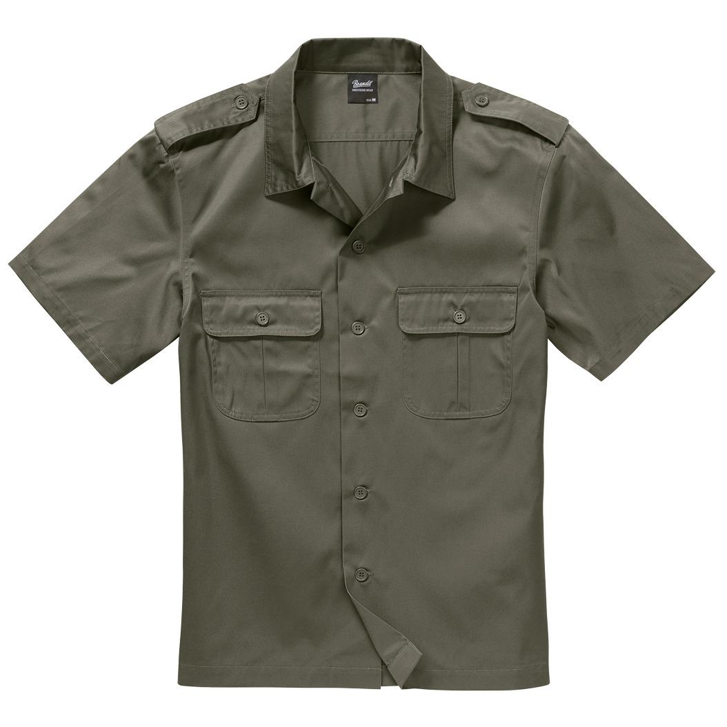 4051773024232 - Hemd SHORT SLEEVES US SHIRT BD4101 Olive