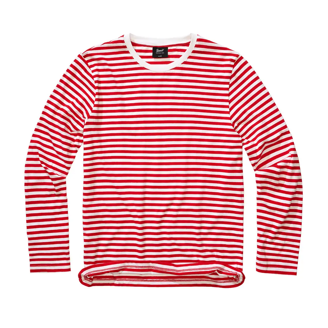 4051773241707 - Ringelshirt Longsleeve Langarmshirt rot weiß in S