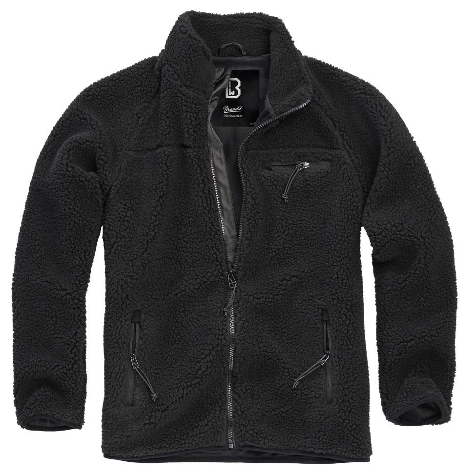 4051773102480 - Teddy Fleece Jacke Übergangsjacke schwarz in XL