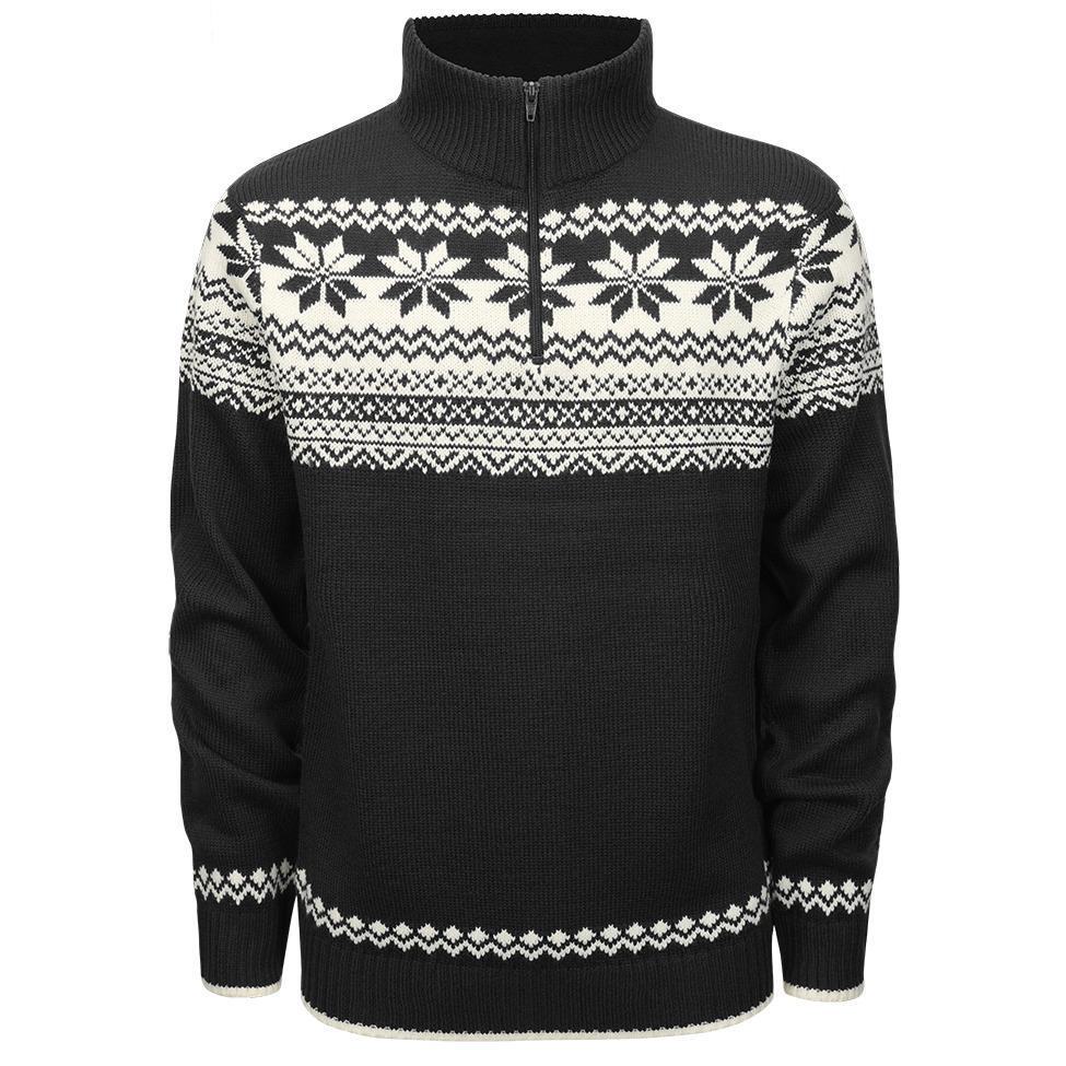 4051773168226 - Troyer Norweger Strickpullover schwarz in XL 4051773168226 - Troyer Norweger Strickpullover schwarz in XL