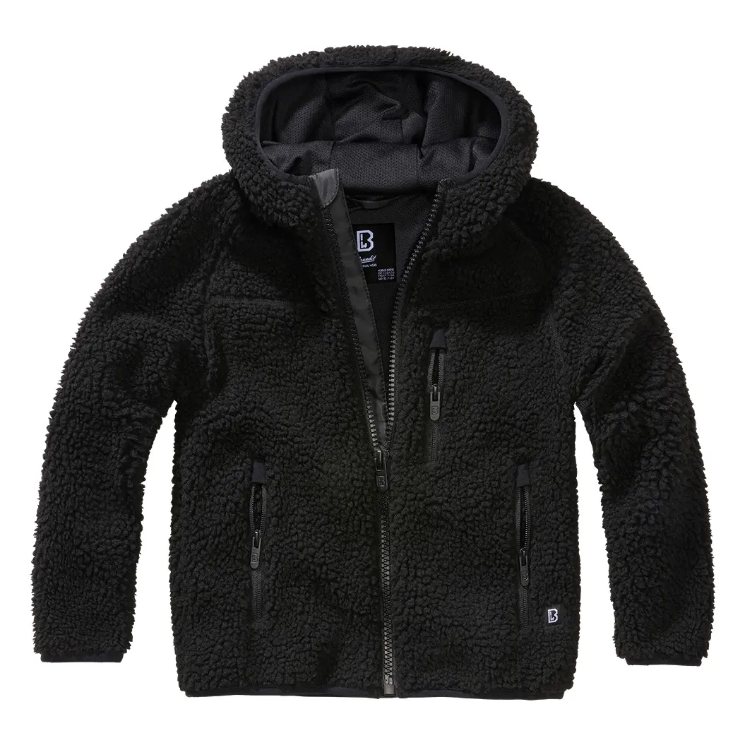 4051773158388 - Kids Teddyfleecejacket Jacke schwarz in 122 128
