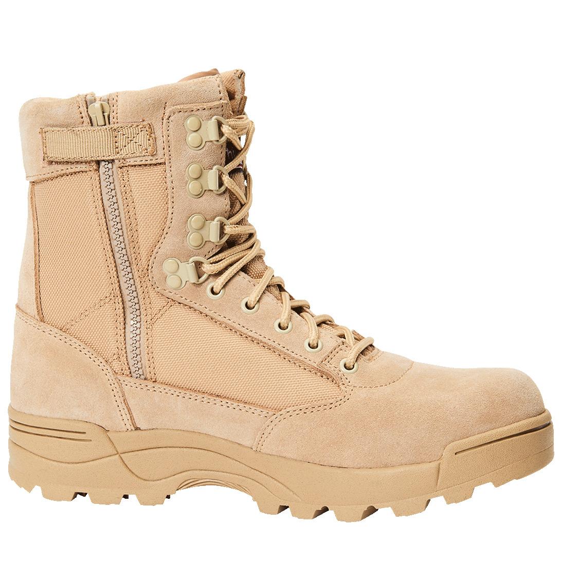 4051773055830 - Zipper Tactical Stiefel - Beige - 47 - unisex