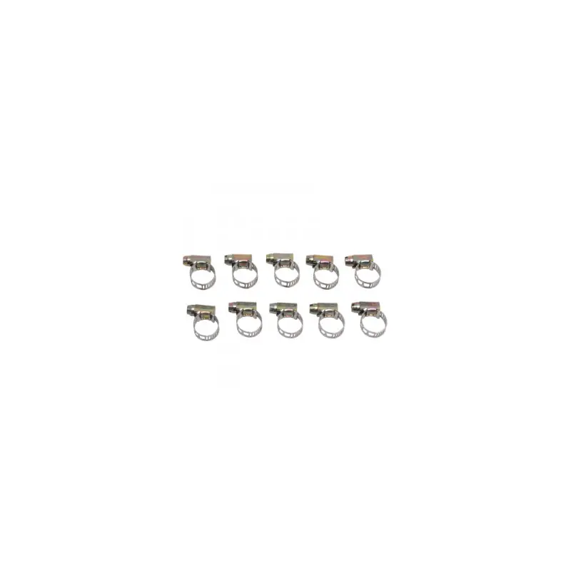 Beutel mit 10 Kabelbindern aus durchbrochenem Metall Brazoline