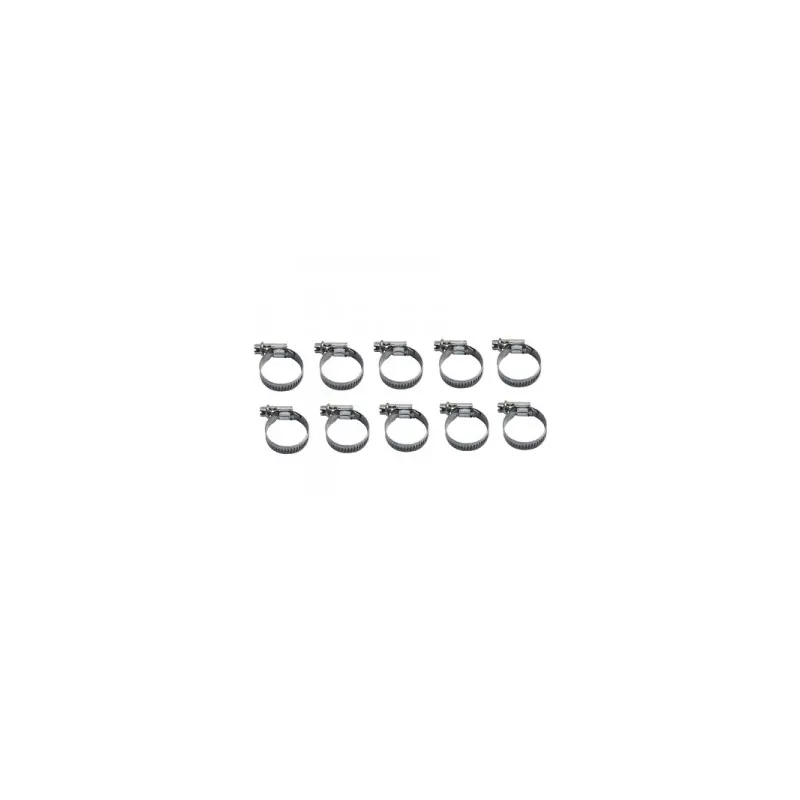 Metallschellen mit Zahnstangen für Motorräder Brazoline Serflex 16 x 25 (x10)