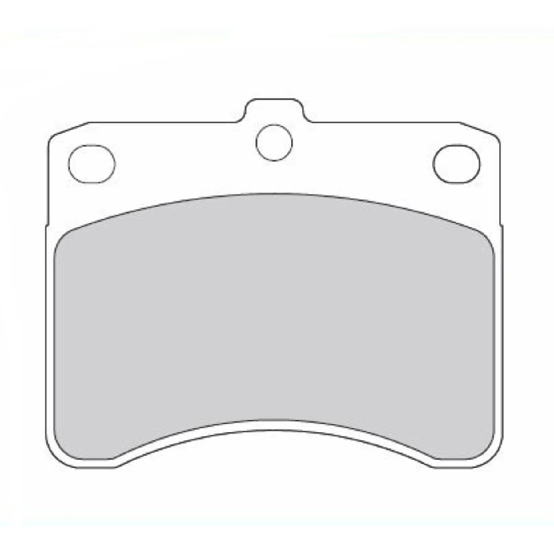 Organischer Motorrad-Bremsbelag Brenta