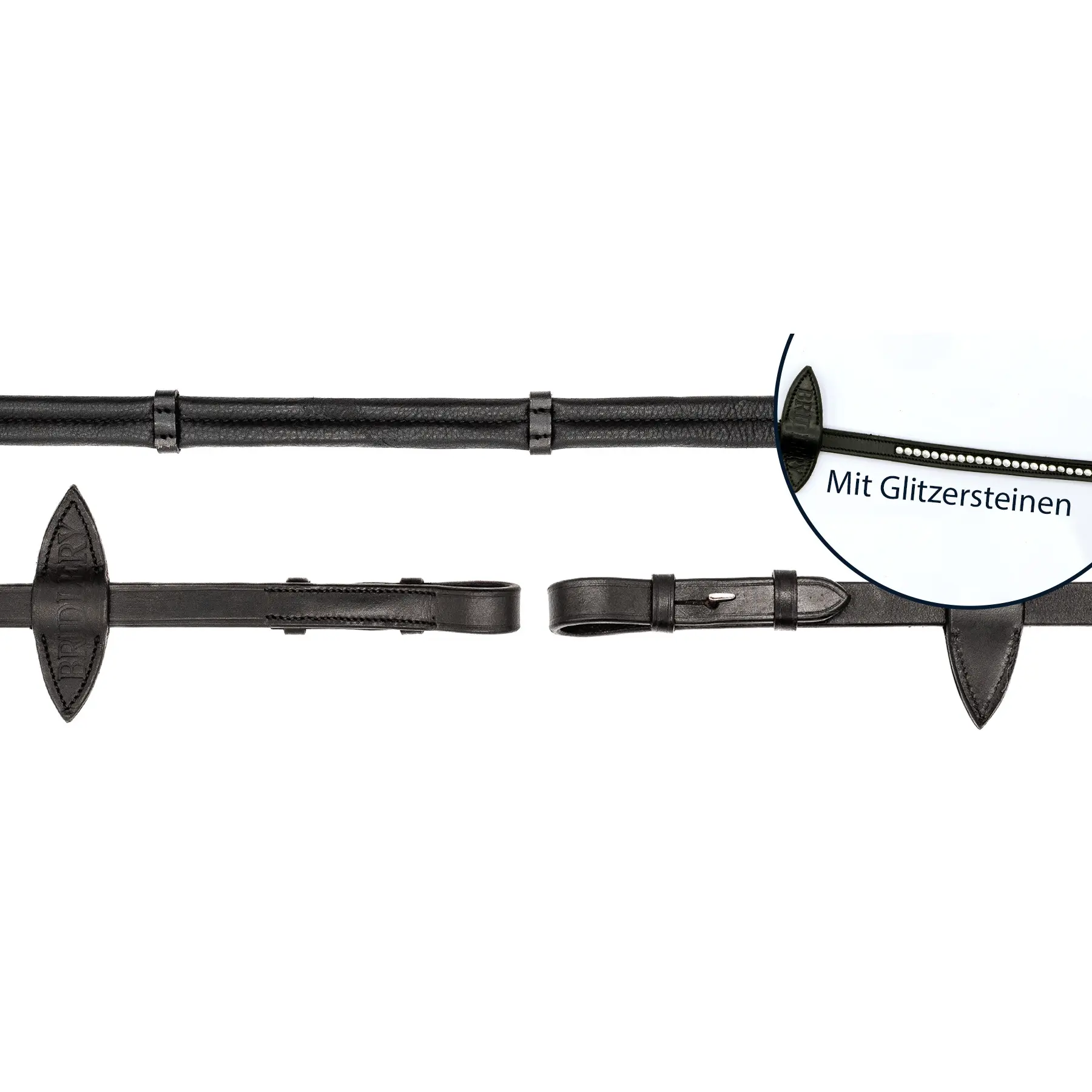 Comparer les prix de Rênes pour cheval à paillettes Bridlery