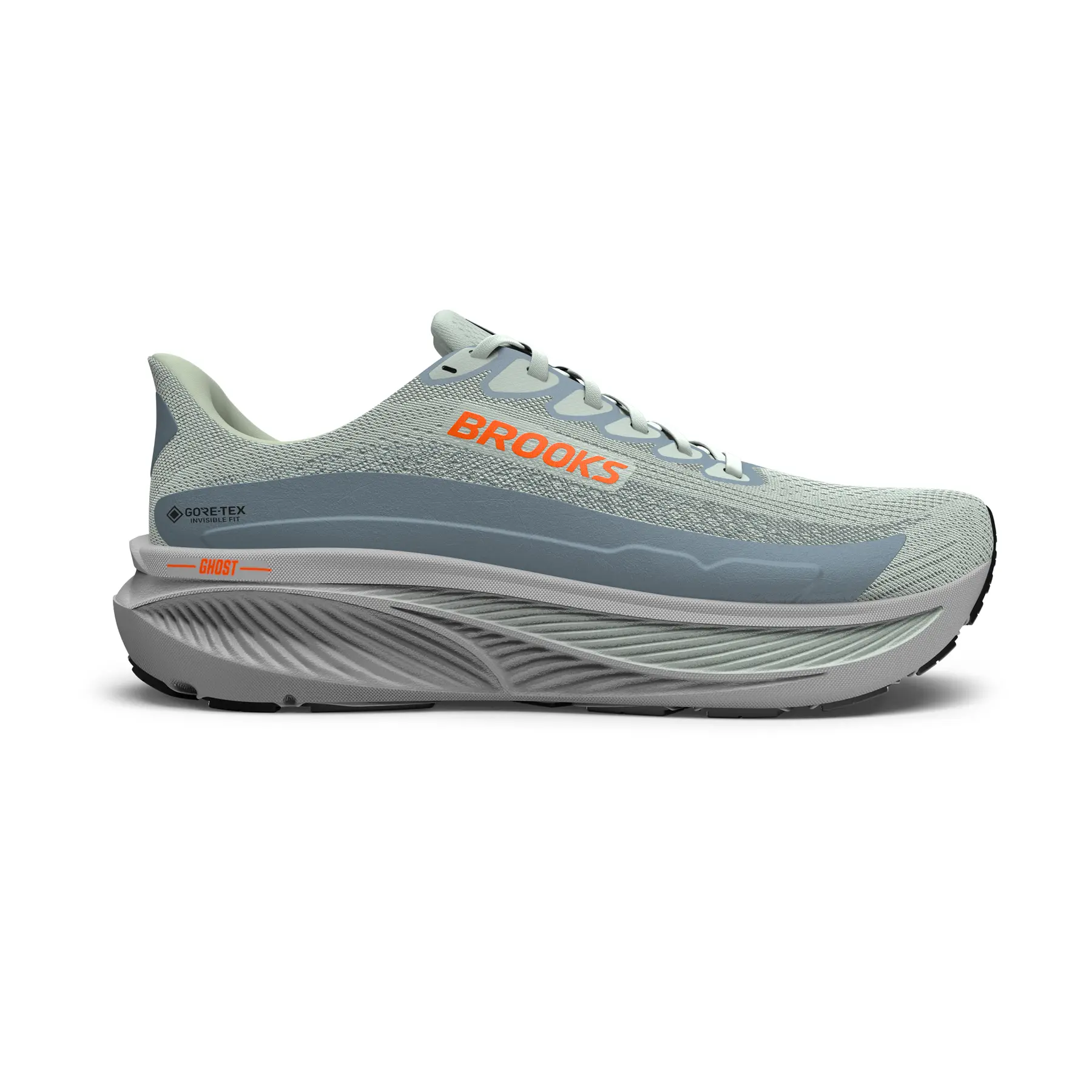 Brooks Men's Gris Running Shoes Ghost 17 Gtx
