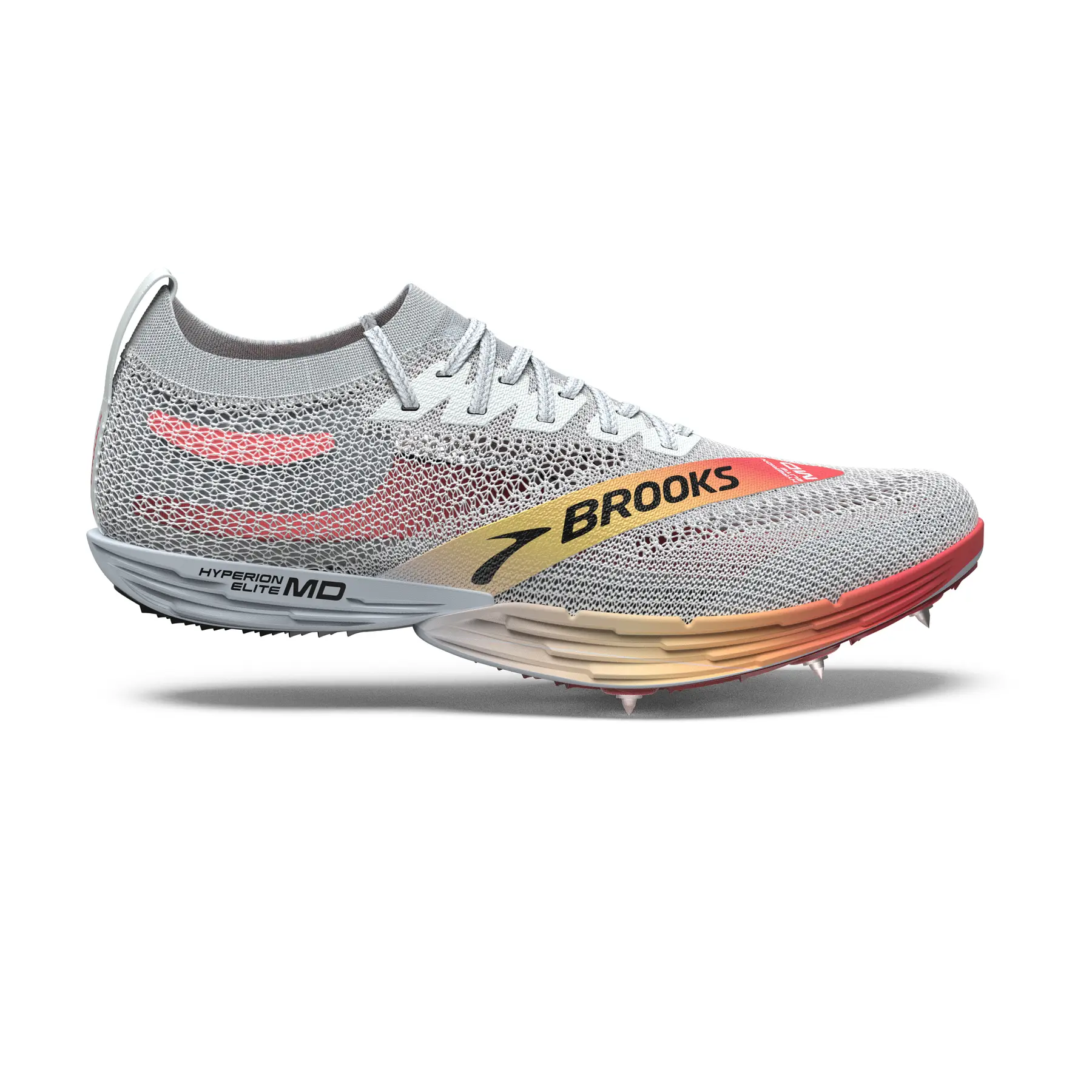 Brooks Unisex Gris Athletic Shoes Hyperion Elite Md