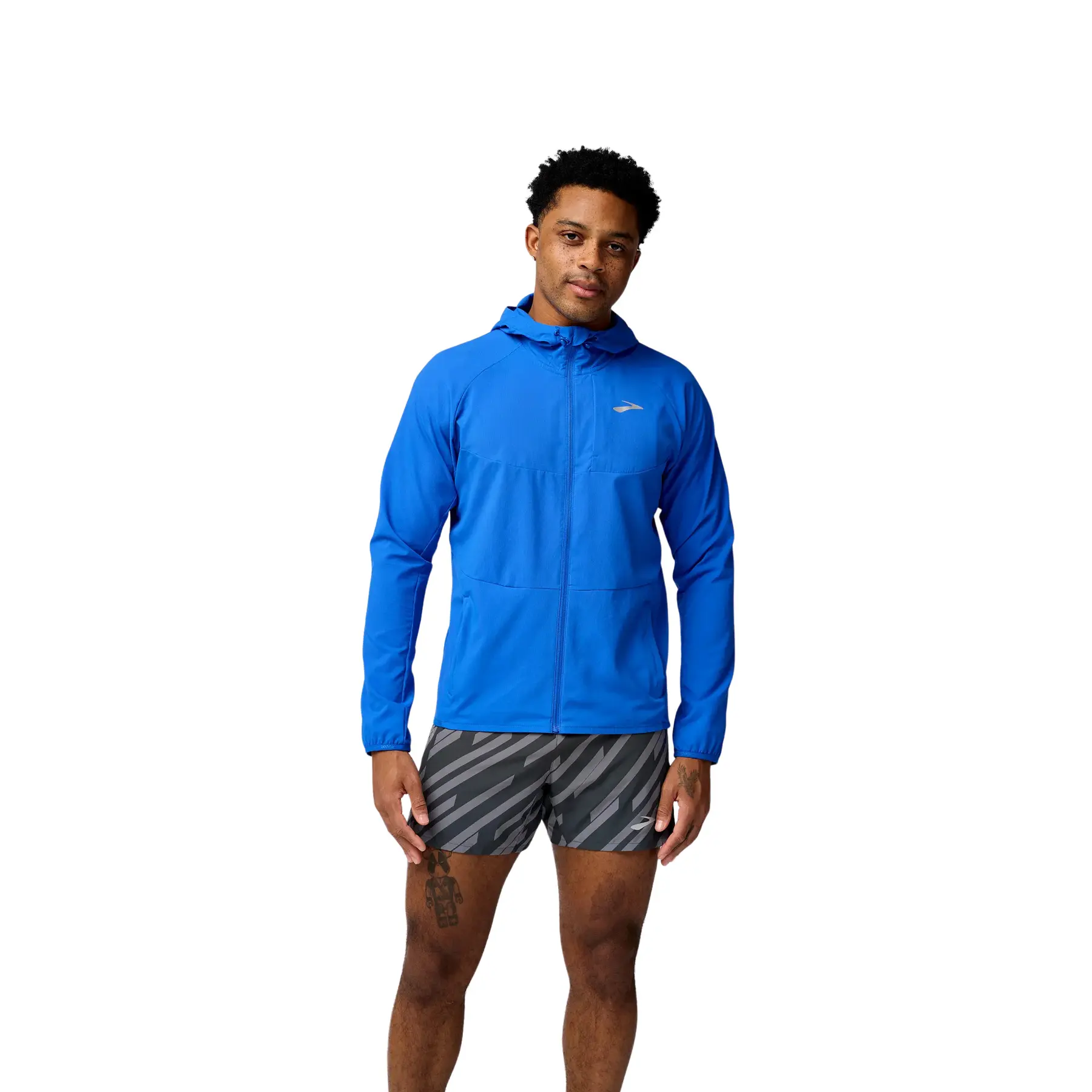 Brooks Men's Bleu Waterproof Jacket Canopy