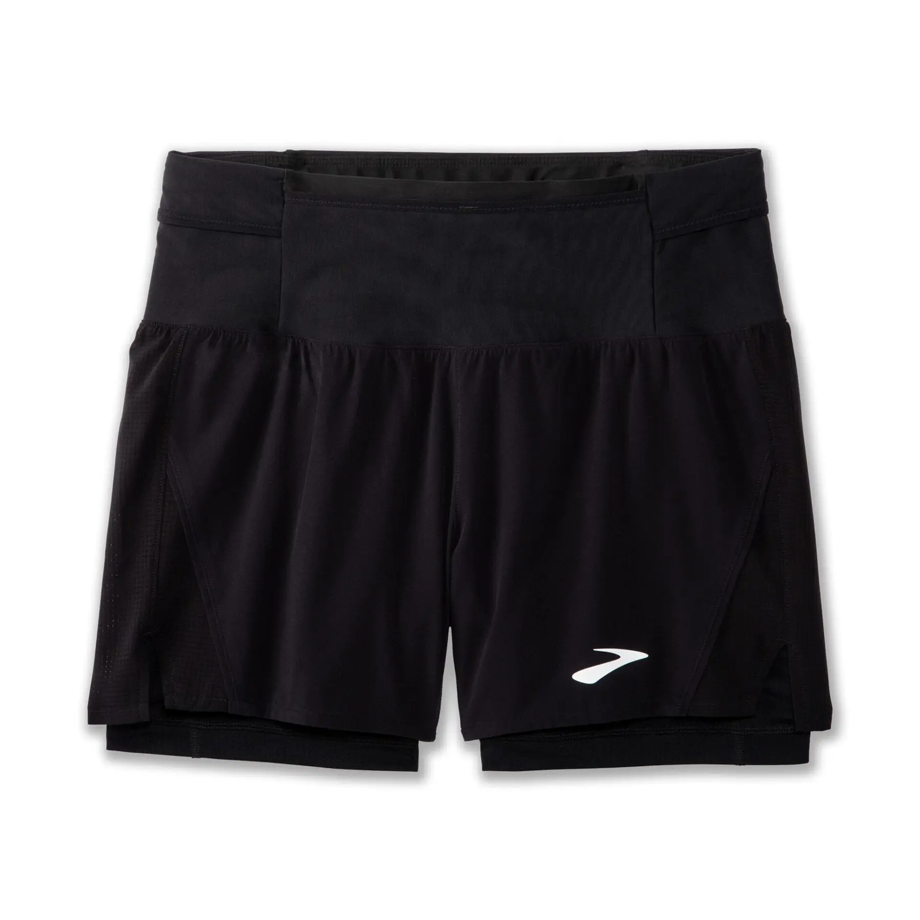 Short 2 en 1 femme Brooks High Point 2.0 5 " Short 2 en 1 femme Brooks High Point 2.0 5 "