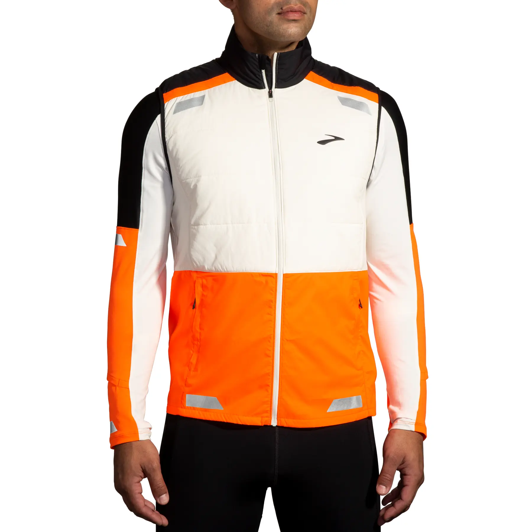 Brooks Men's Blanc Running Vest Run Visible Insulated 2.0