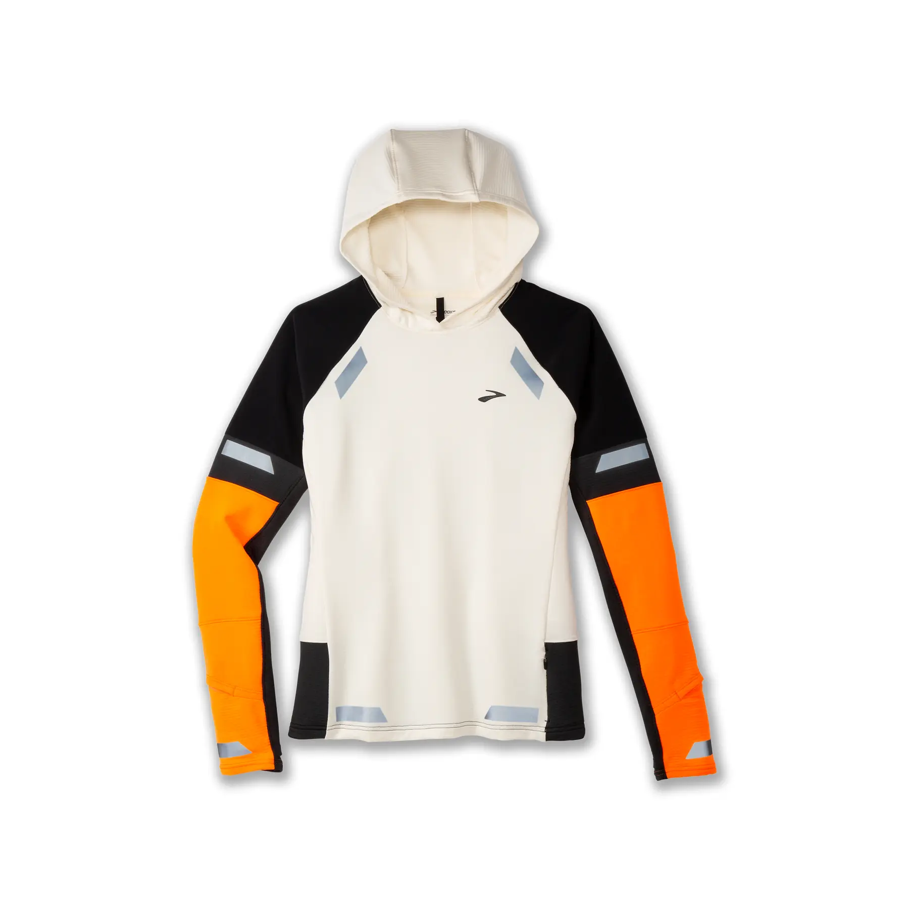 Brooks Women's Blanc Visible Hooded Sweatshirt Thermal 2.0