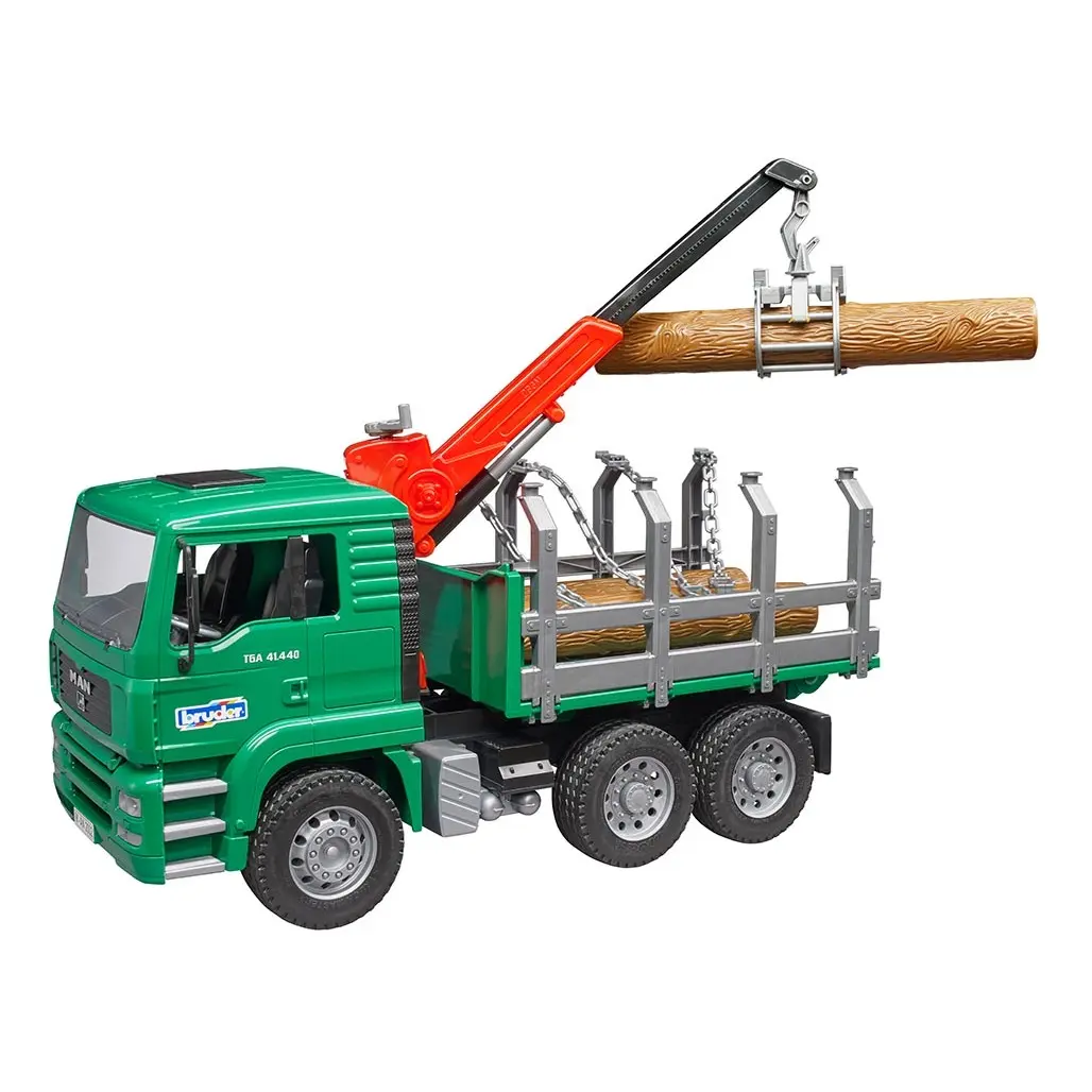 Jeux de voiture - TGA camion forestier avec chargeur et 3 troncs Bruder 55€
