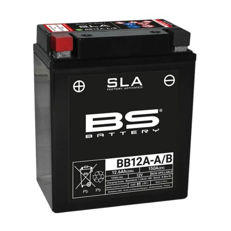 Motorradbatterie BS Battery BB12A-A/B FA