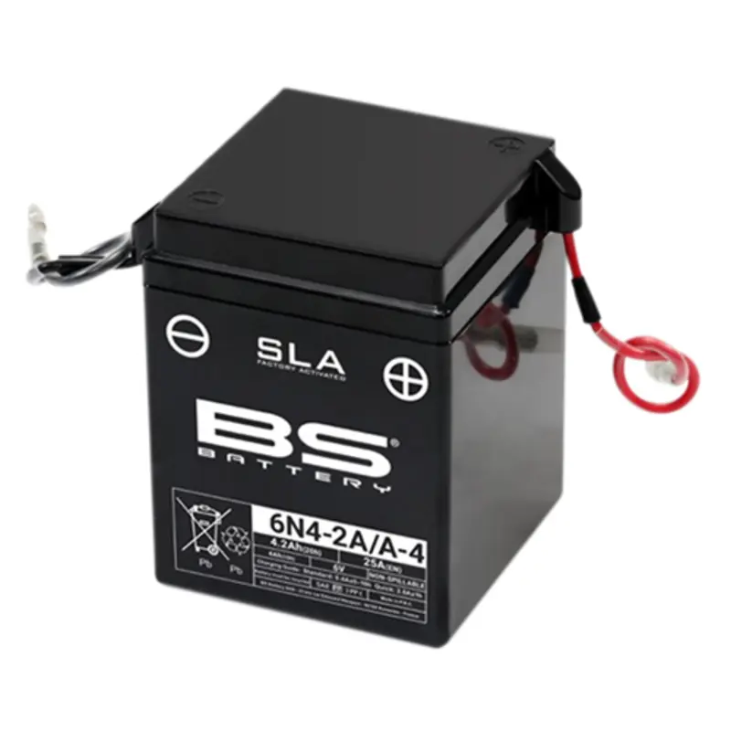 Motorradbatterie BS Battery 6N4-2A/A-4