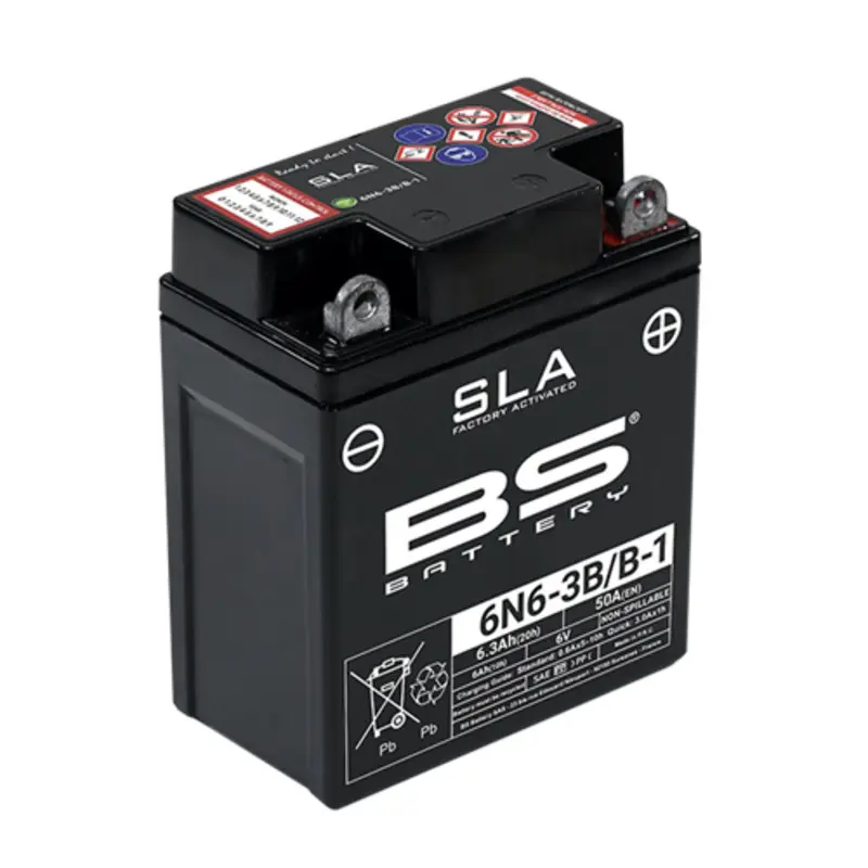 Motorradbatterie BS Battery 6N6-3B/B-1