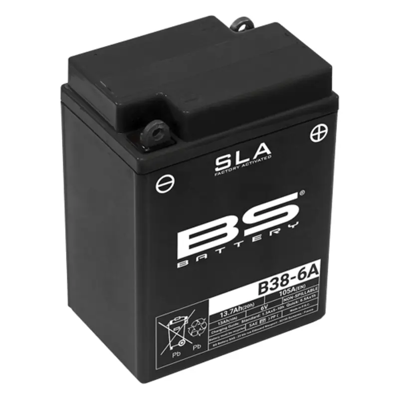 Motorradbatterie BS Battery B38-6A