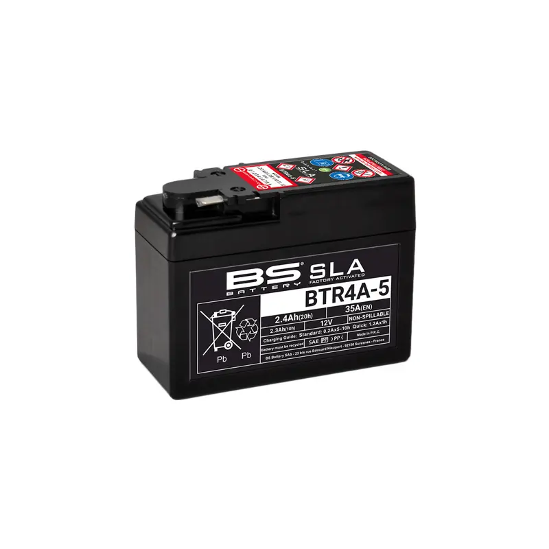 Motorradbatterie werksseitig aktiviert BS Battery BTR4A-5