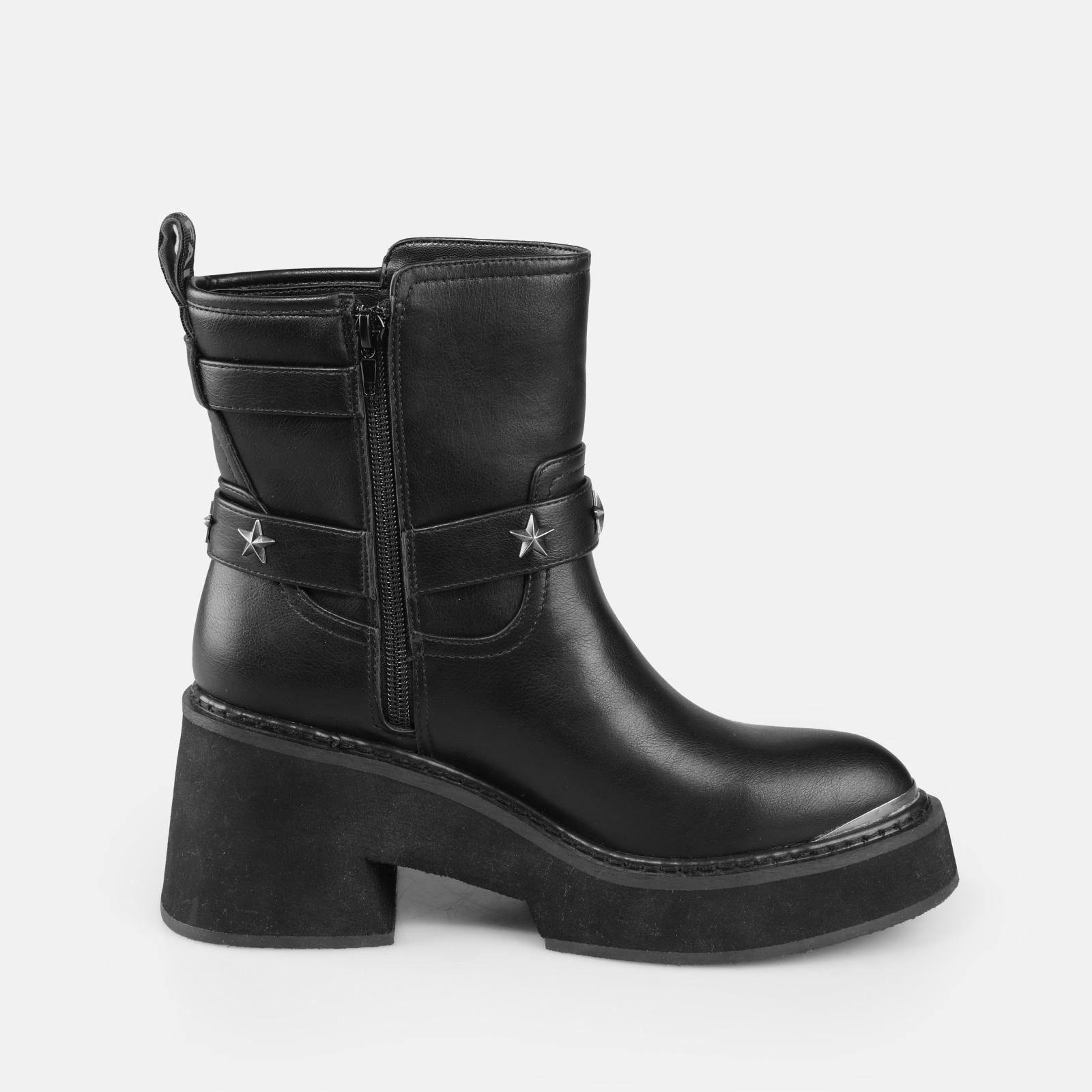 4068518016162 - Damen Stiefeletten Bull Star Biker Lo