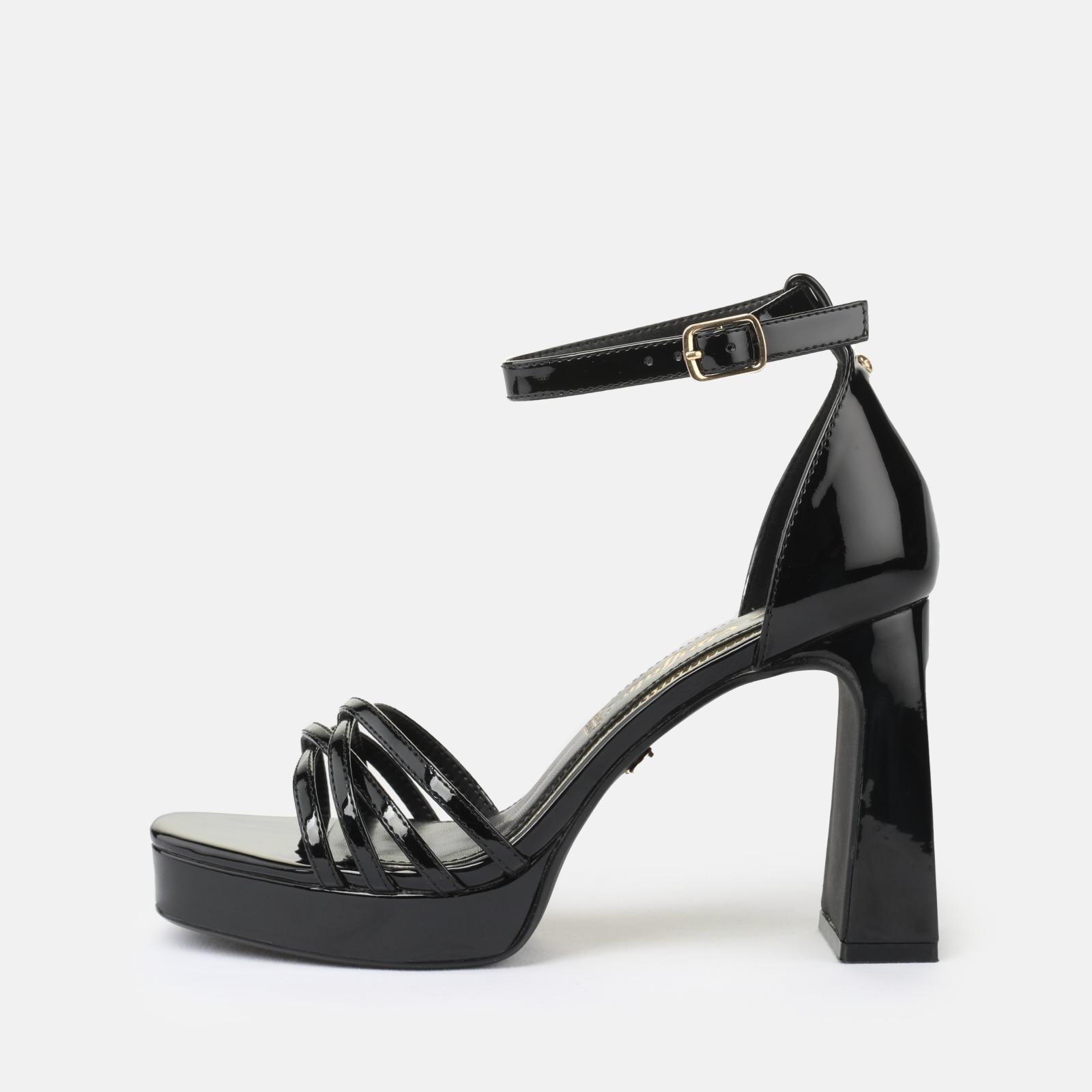 Sandali con tacco vegan in vernice donna  Alice Cross