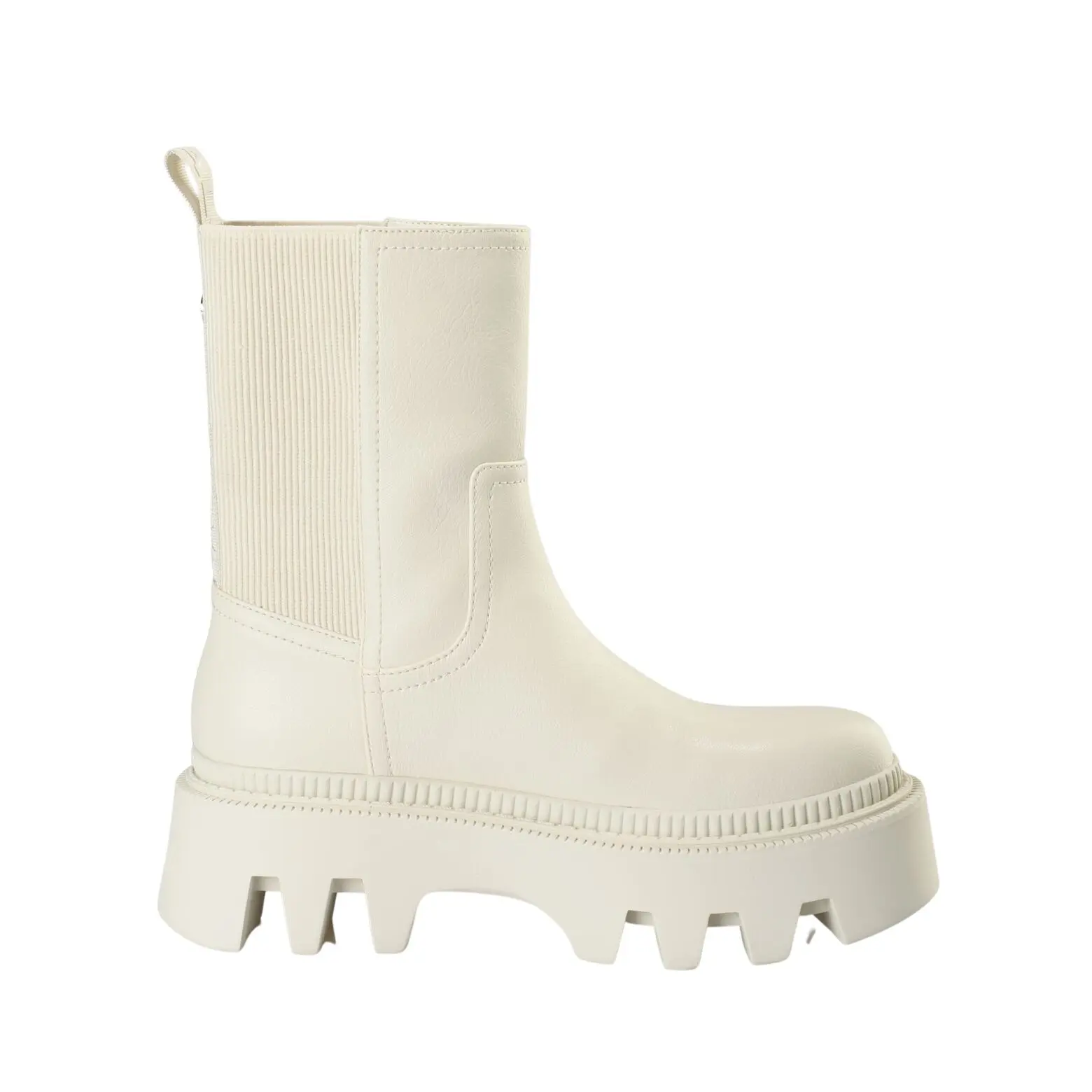 Vegane Nappa-Stiefeletten Frau Buffalo Flora Chelsea Hi