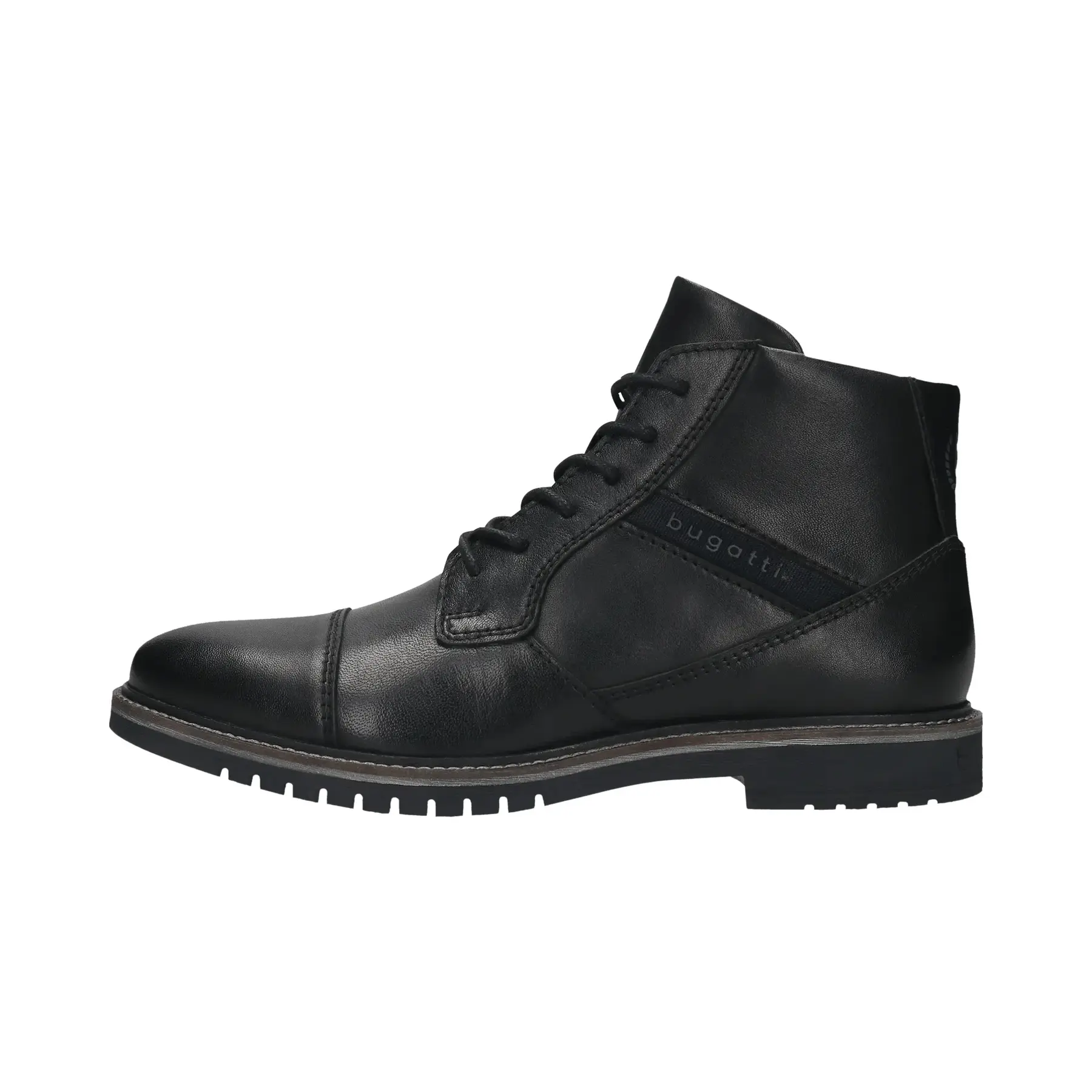 Runde Stiefeletten aus Leder mit synthetischer Sohle Bugatti