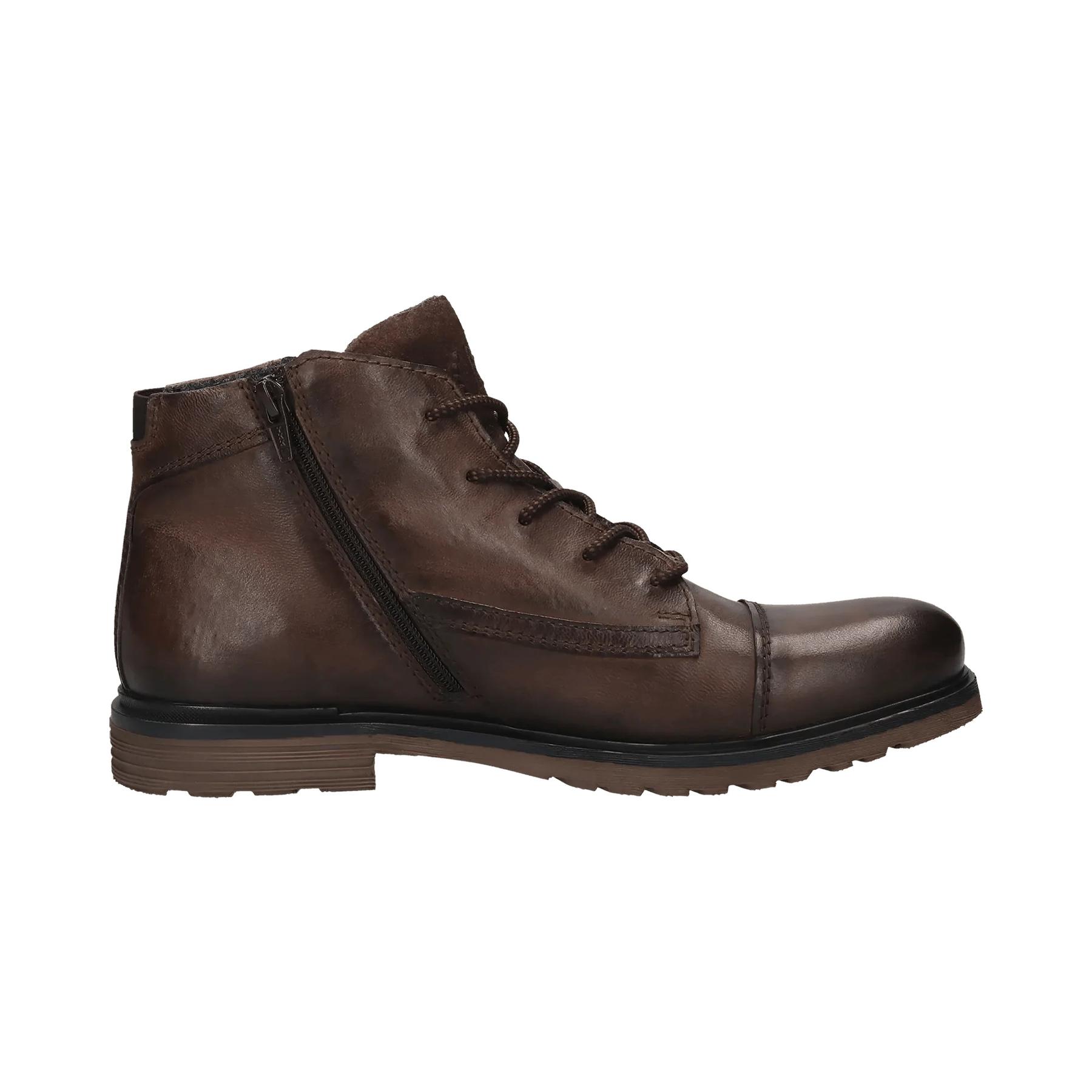4066611942128 - Boots aus Leder mit Reißverschluss Modell Vittore