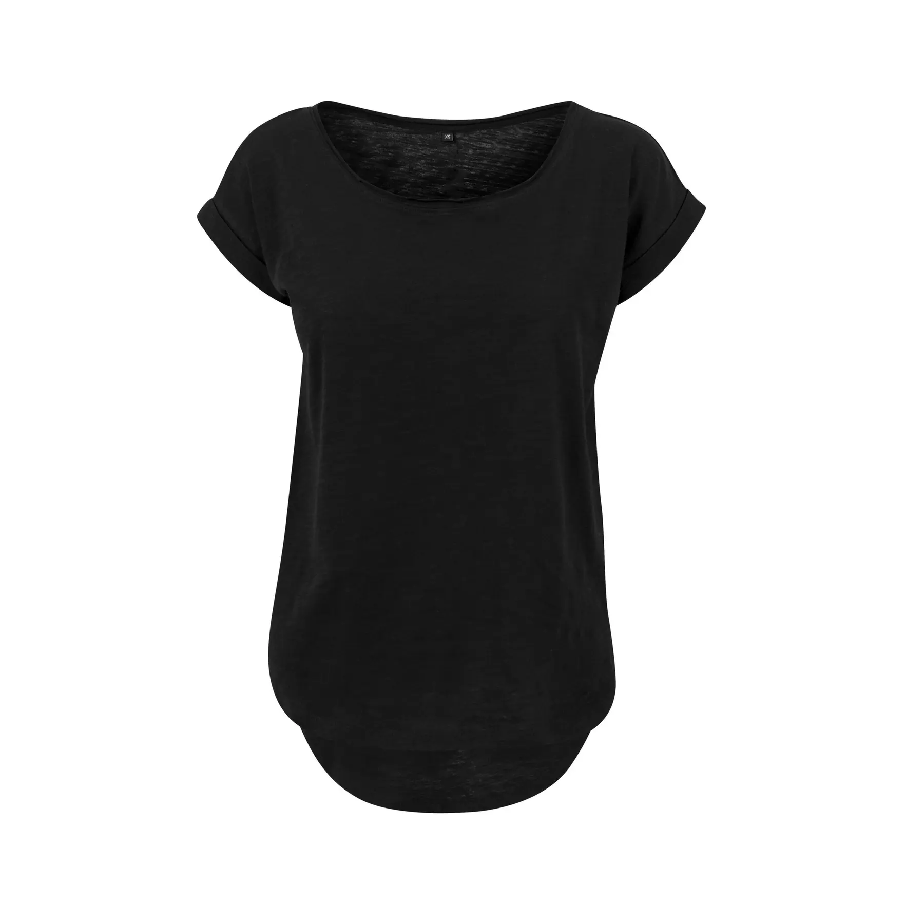 Image of Damen-T-Shirt mit verlängertem Rücken Build Your Brand