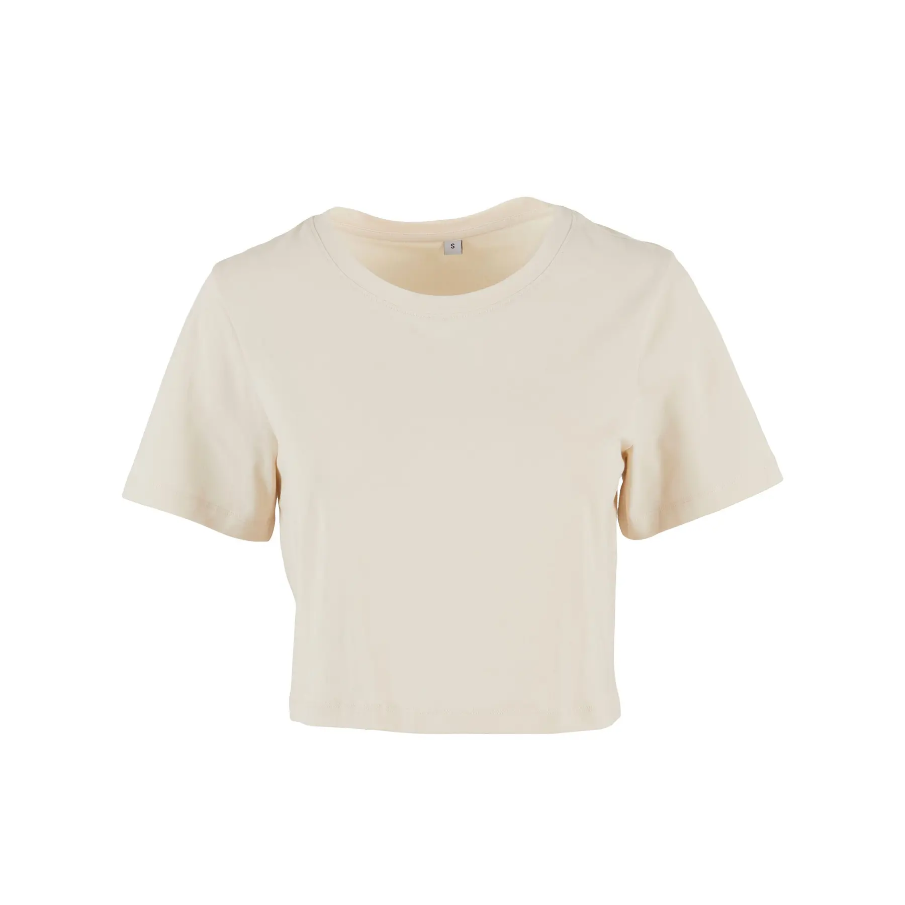 Build Your Brand Women's Beige Short T-Shirt