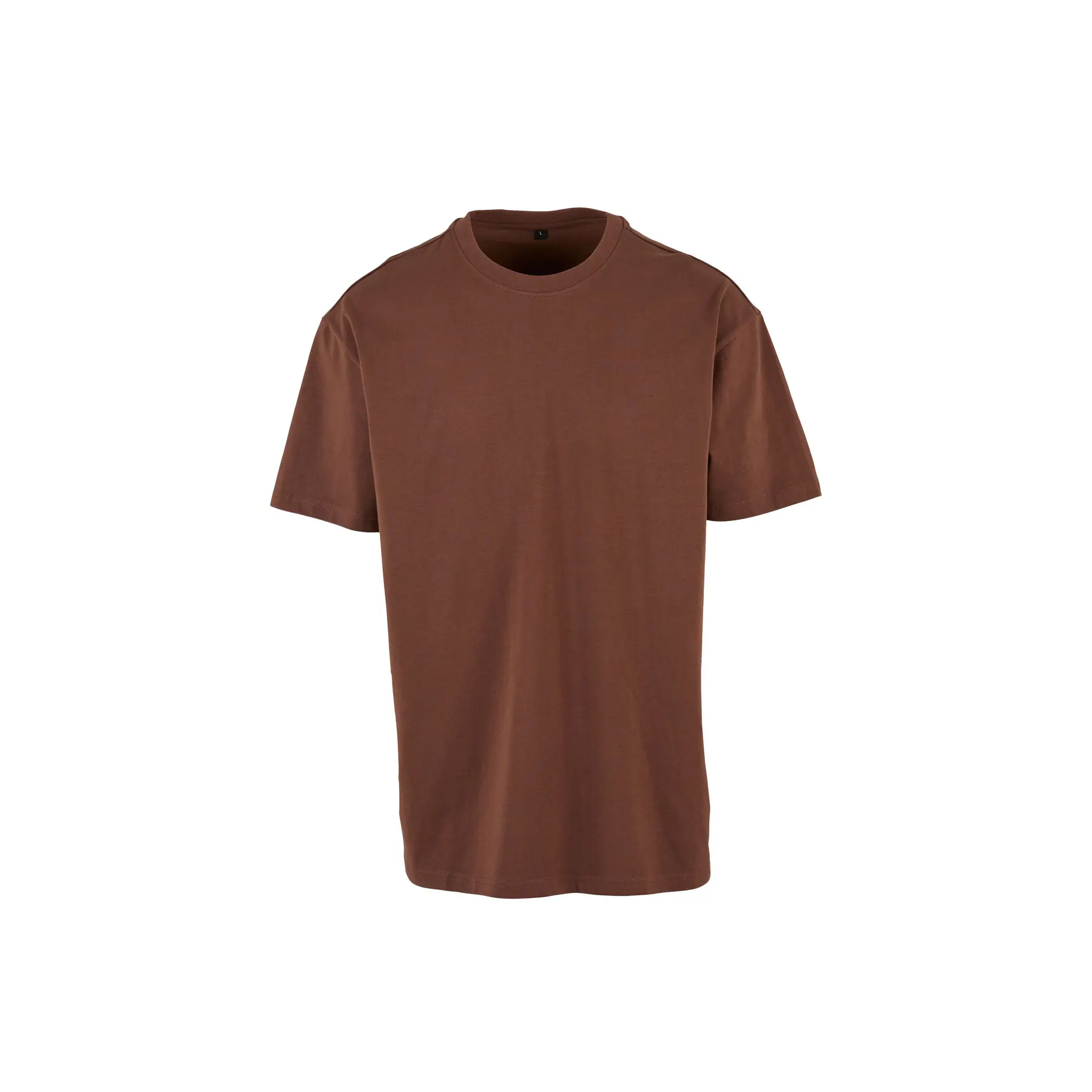 Build Your Brand Unisex Marron Oversized Heavy T-Shirt
