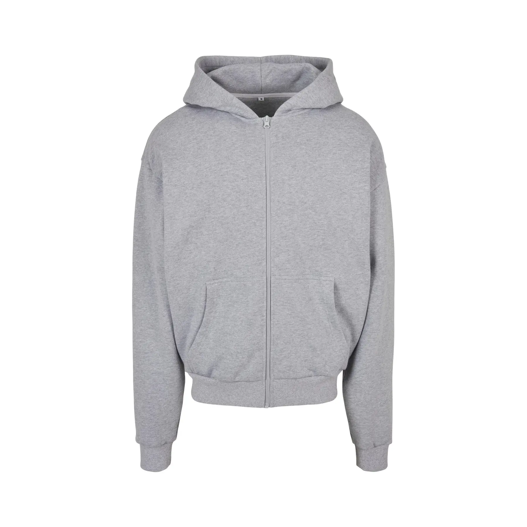 Build Your Brand Unisex Gris Hooded Sweatshirt