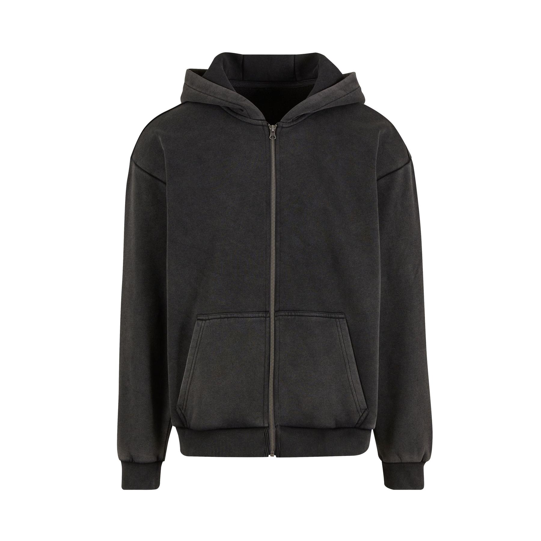 4065812730503 - Schwerer ausgewaschener mit Reißverschluss versehenen Kapuzenpullover Stonewash